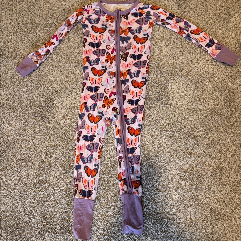 Little Sleepies Butterfly Kisses Zippy 18-24m